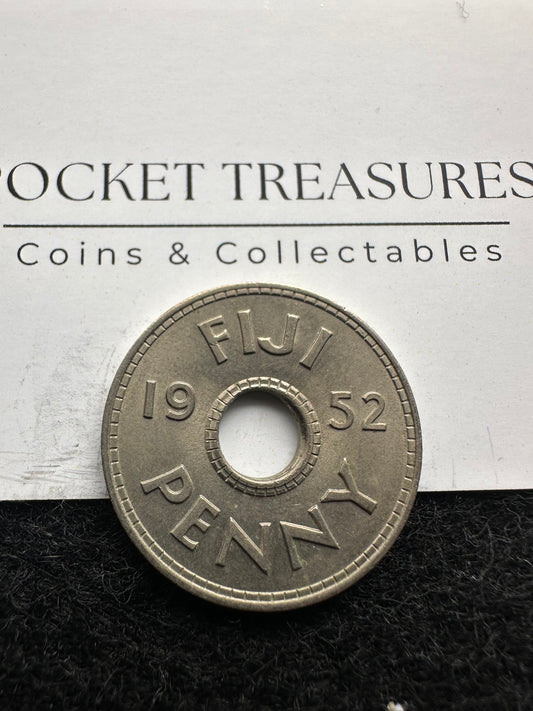 1952 Fiji Penny KM# 17