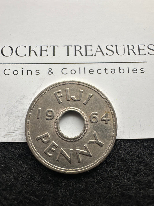 1964 Fiji Penny KM# 21