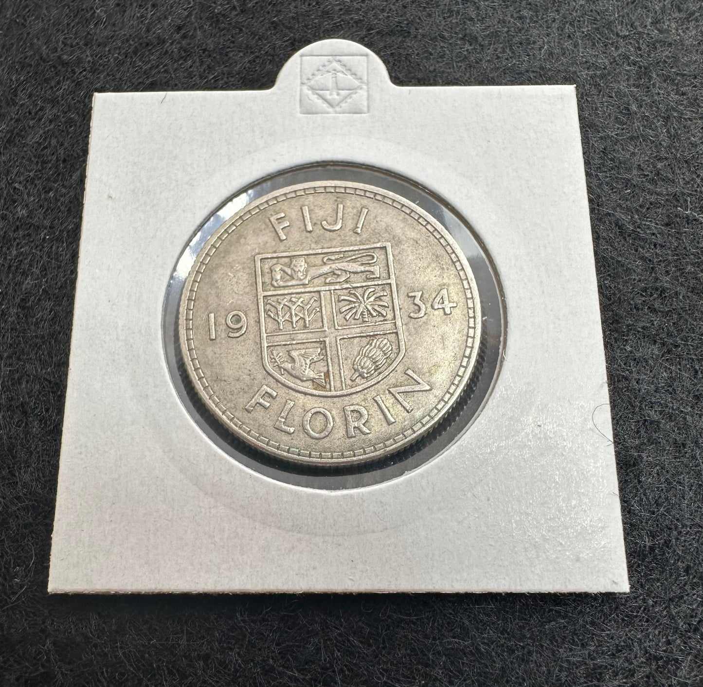 1934 Fiji Florin - KM# 5 - .50 Silver