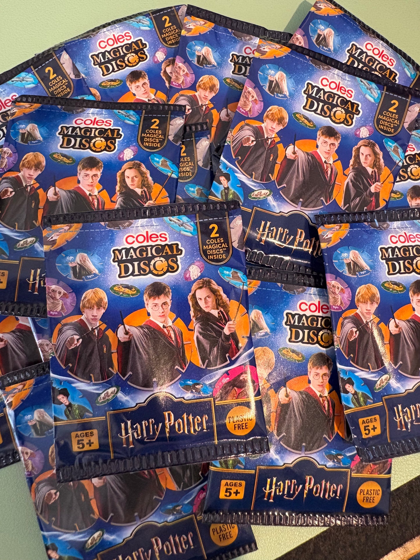 2025 Coles Harry Potter MAGICAL DISCS- Unopened Packs