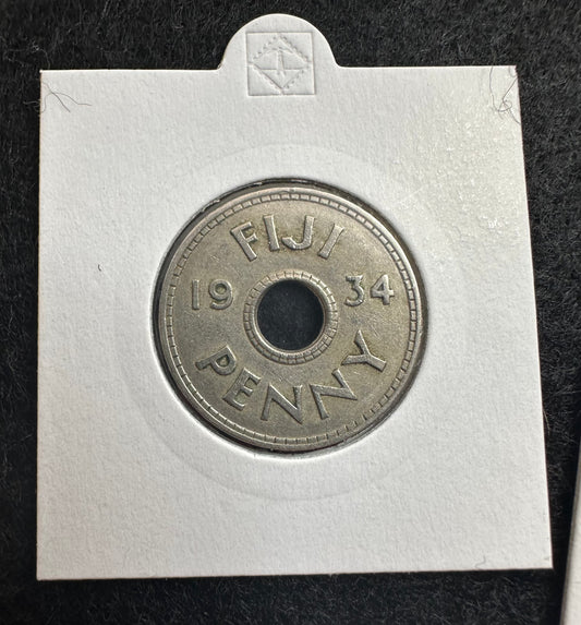 1934 Fiji Penny - KM# 2