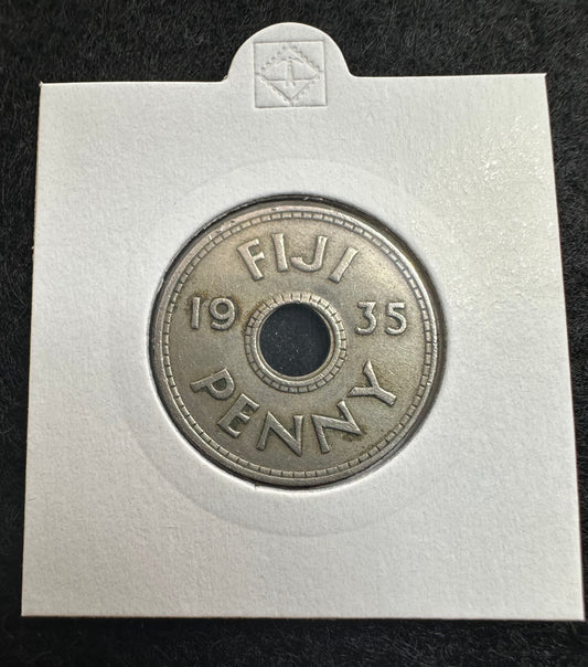 1935 Fiji Penny - KM# 2