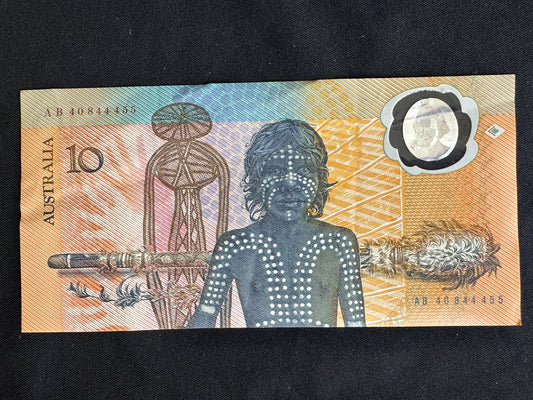 1988 $10 Australian Bicentennial Polymer Banknote - Johnston Fraser - AB 40844455