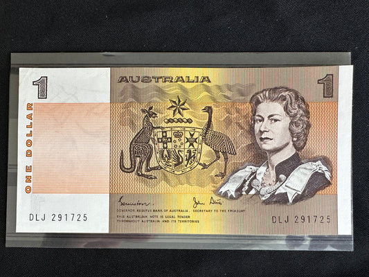 1982 $1 Uncirculated Australian Paper notes