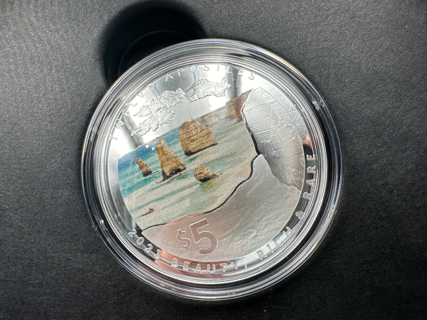 2023 $5 Beauty, Rich & Rare - Twelve Apostles Domed Silver Proof