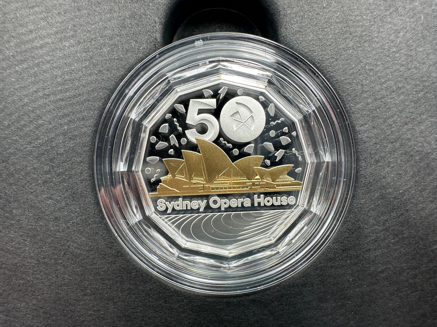 2023 50c Silver Selectively Gold-Plated Proof Coin – 50th Anniversary of the Sydney Opera House