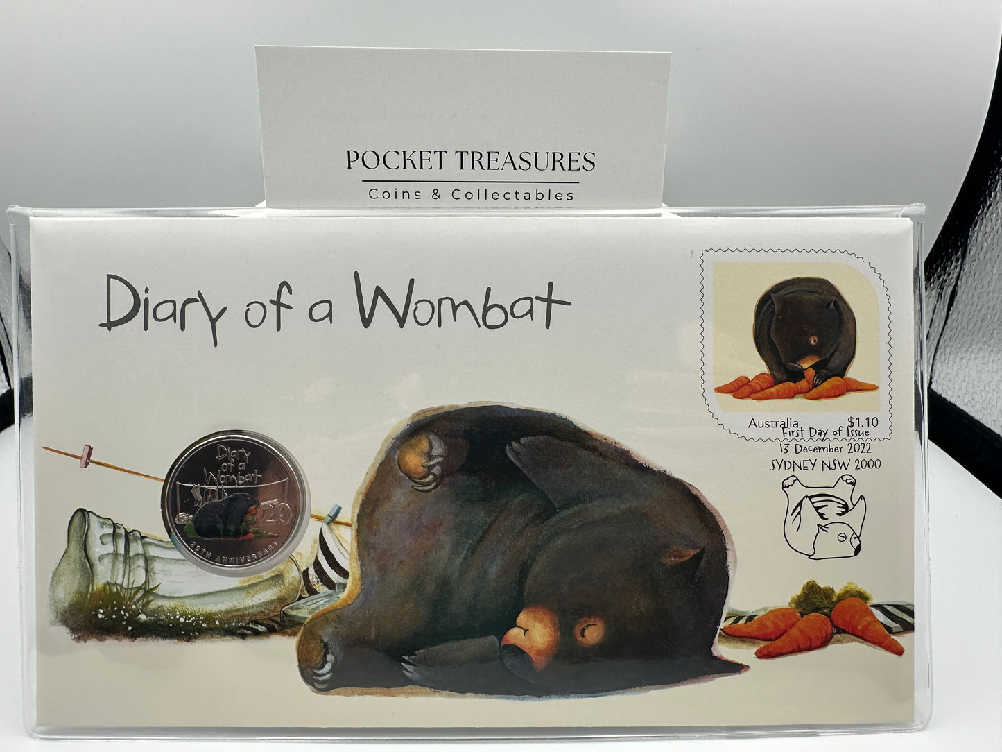 2022 Diary of a Wombat 20th Anniversary 20c PNC