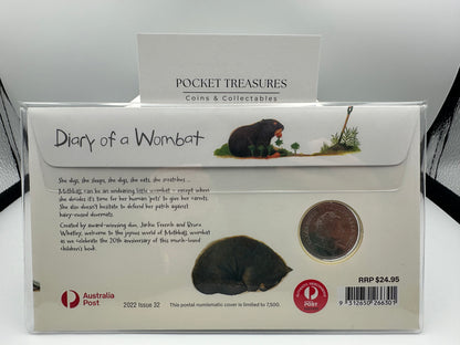 2022 Diary of a Wombat 20th Anniversary 20c PNC