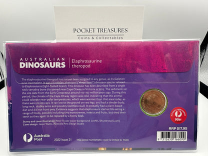 2022 Australian Dinosaurs – Elaphrosaurine theropod $1 PNC