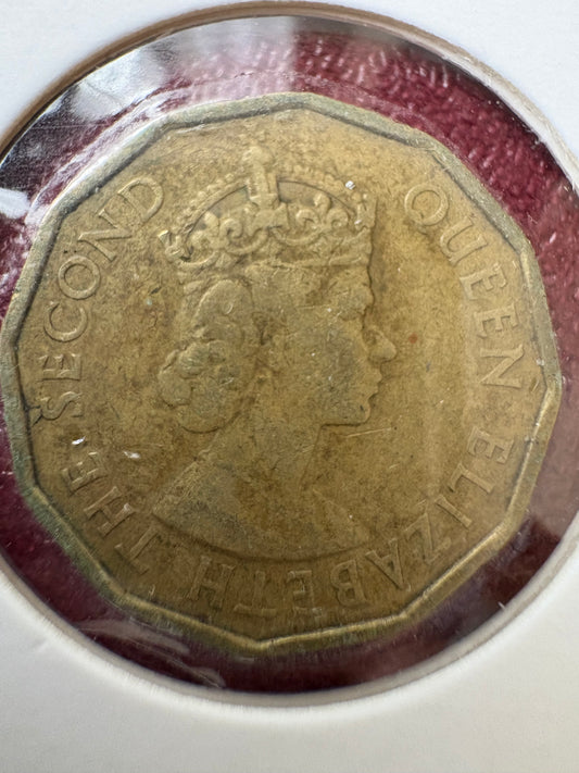1961 Fiji Threepence KM# 22