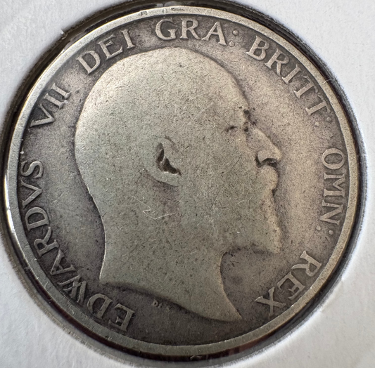 1903 Great Britain One Shilling .925 Silver KM# 800