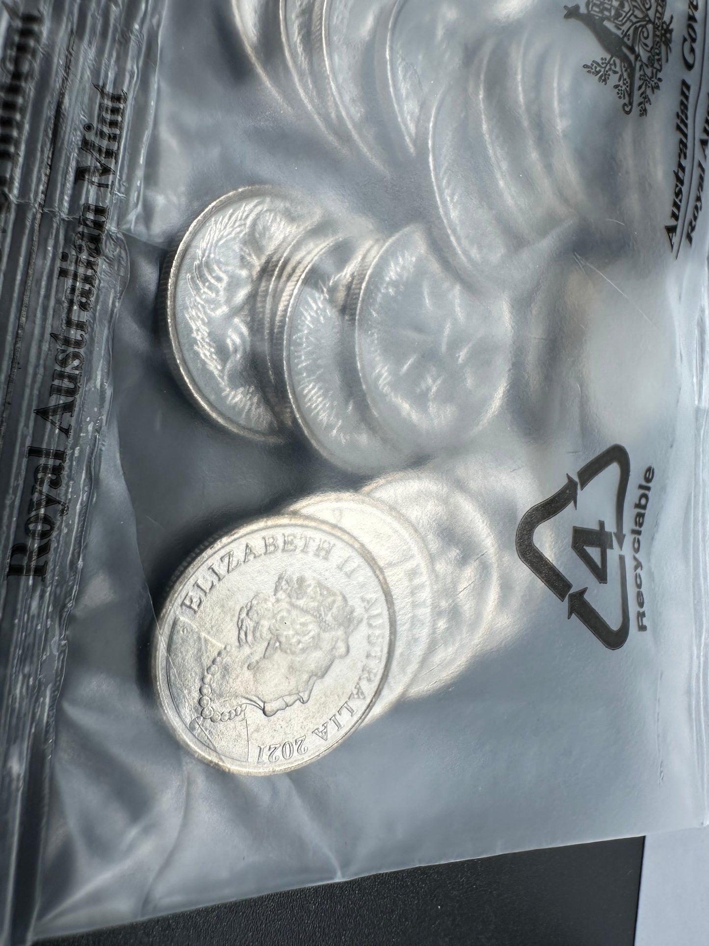 2021 5 Cent Jody Clark Effigy RAM Mint bag of 40 uncirculated coins