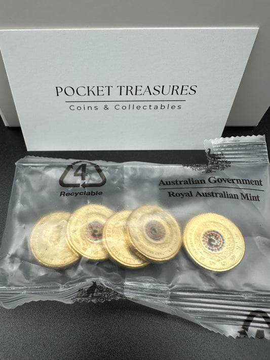 2021 $2 Indigenous Military Services RAM Mint bag of 5 uncirculated coins