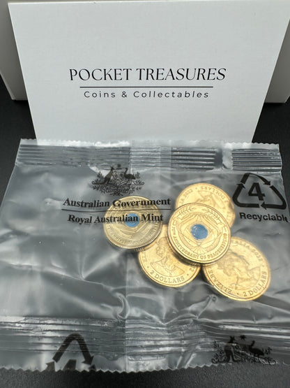 2022 $2 75th Anniversary of Peacekeeping RAM Mint bag of 5 uncirculated coins