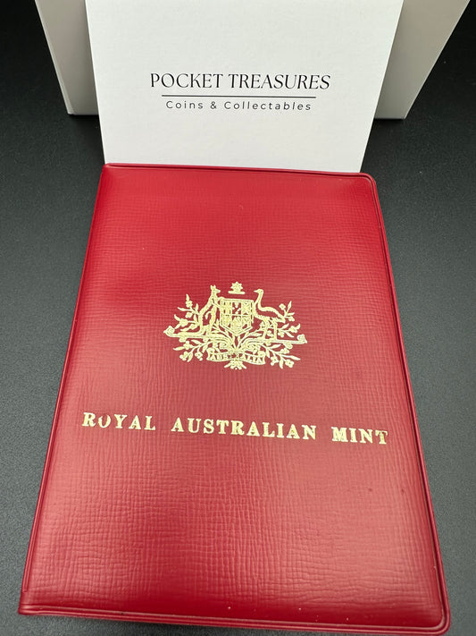 1971 Royal Australian Mint Uncirculated Six Coin Year Set - Red Wallet