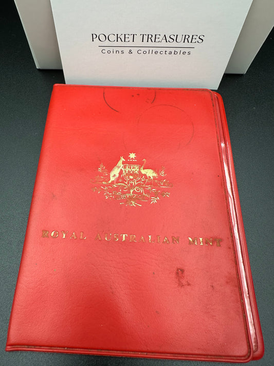 1972 Royal Australian Mint Uncirculated Six Coin Year Set - Red Wallet