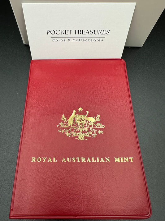 1974 Royal Australian Mint Uncirculated Six Coin Year Set - Red Wallet