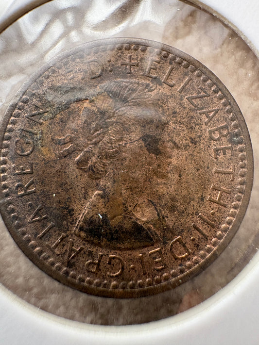 1956 Great Britain Farthing KM# 895