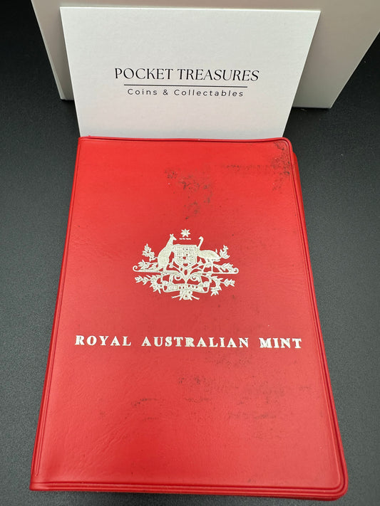 1975 Royal Australian Mint Uncirculated Six Coin Year Set - Red Wallet