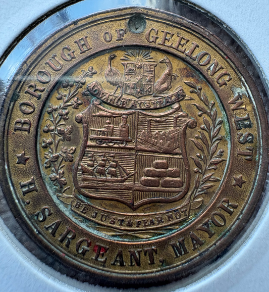 1837-1897 Queen Victoria 60th Year of Reign Borough of Geelong West