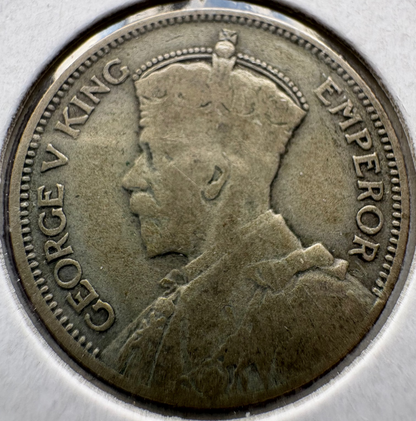 1935 New Zealand Shilling .500 Silver KM# 3