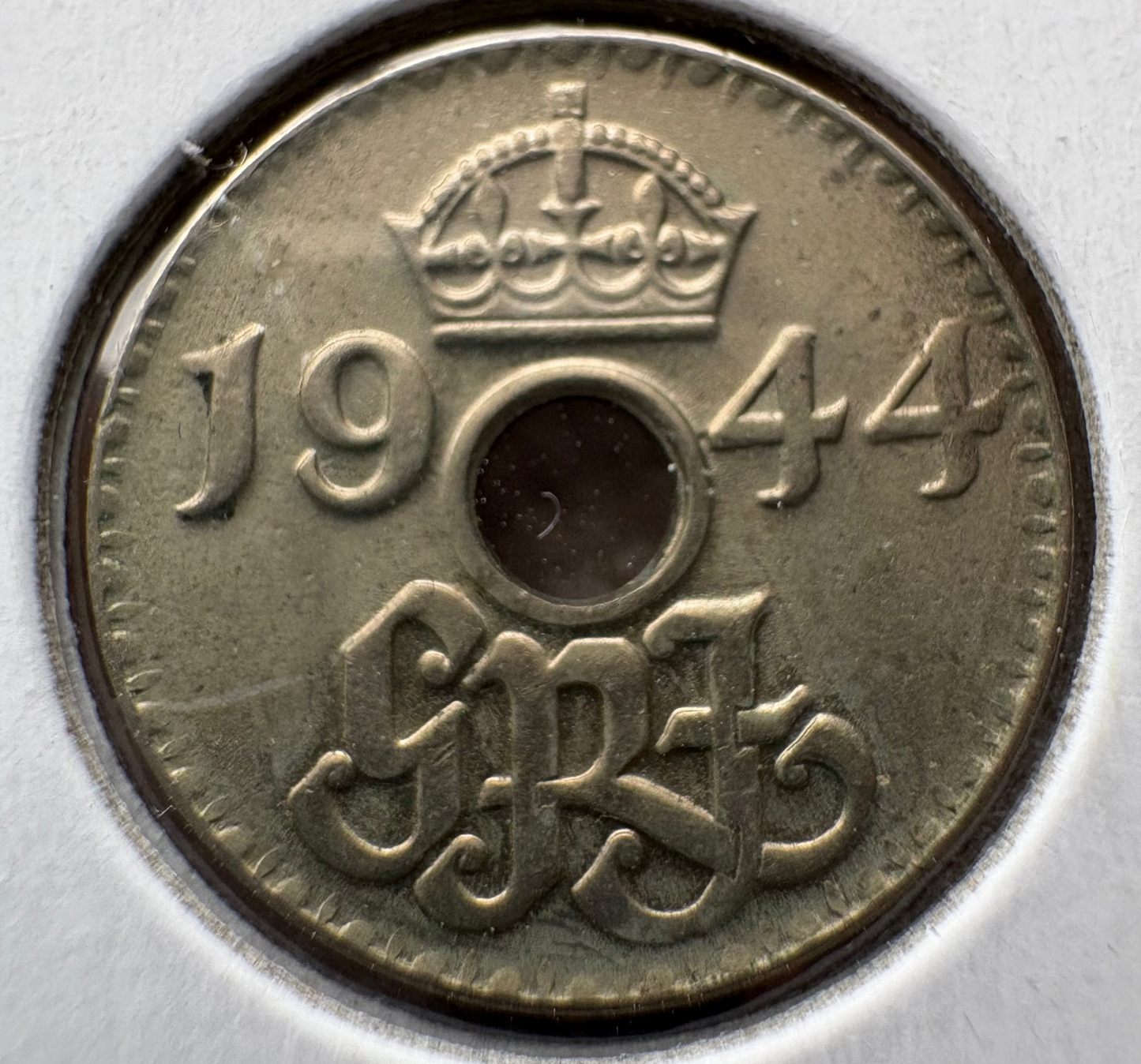 1944 New Guinea Threepence KM# 10