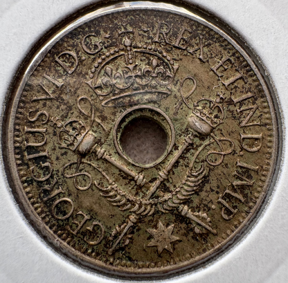 1945 New Guinea Shilling .925 Silver KM# 8