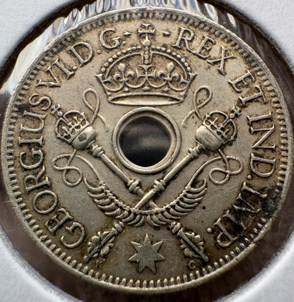 1945 New Guinea Shilling .925 Silver KM# 8