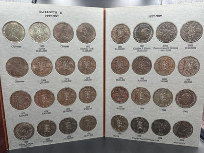 1966 to 1996 Australian 20 and 50 Cent Coin Collection - Uncirculated - Including 1966 round 50 cent