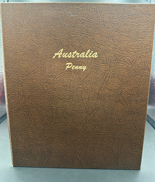 1911 – 1964 Australia Penny Coin Set in DANSCO Album (no 1930)