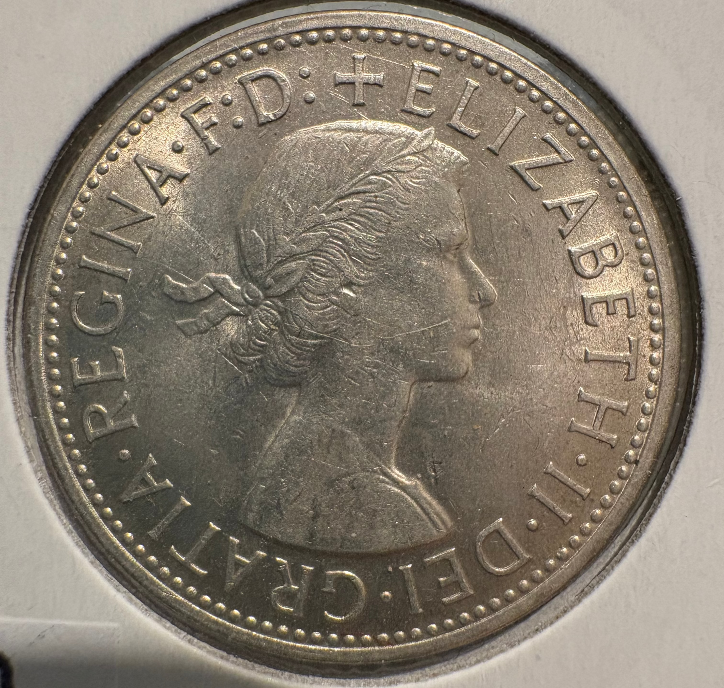 1957 Australian Florin .500 Silver KM# 60