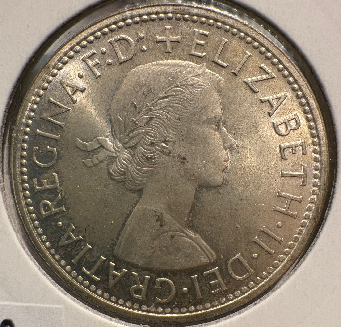 1960 Australian Florin .500 Silver KM# 60