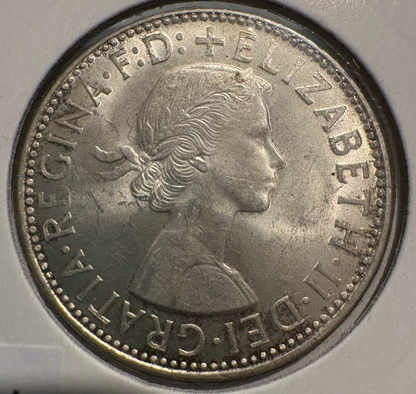 1963 Australian Florin .500 Silver KM# 60
