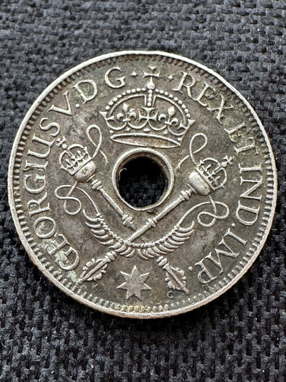 1935 One Shilling Silver Papua of New Guinea Territory of New Guinea