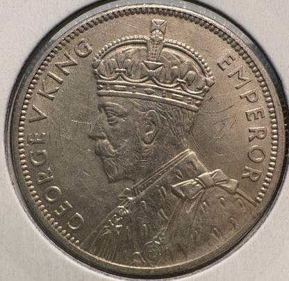 1934/35 Australian Melbourne Centenary Florin .925 Silver KM# 33