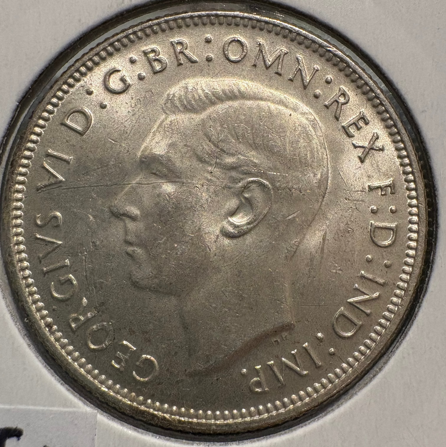 1943 Australian Florin .925 Silver KM# 40