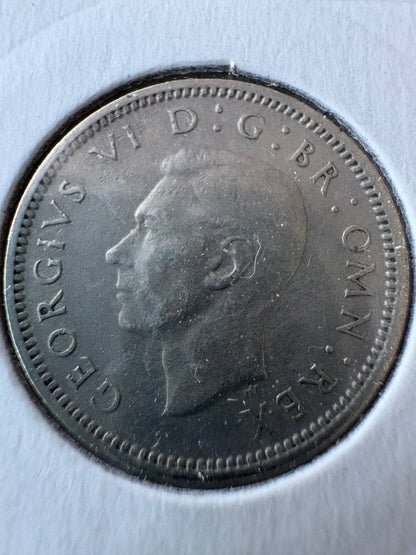 1951 Great Britain Sixpence KM# 875