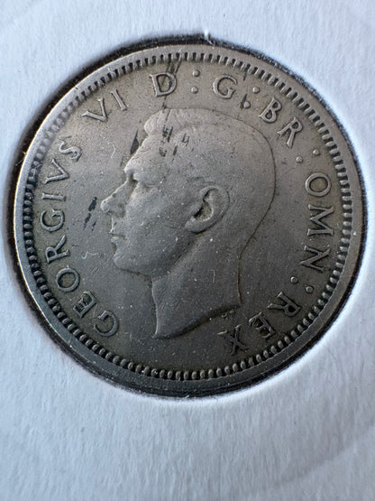 1951 Great Britain Sixpence KM# 875