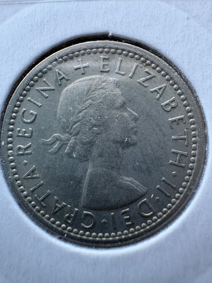 1964 Great Britain Sixpence KM# 903
