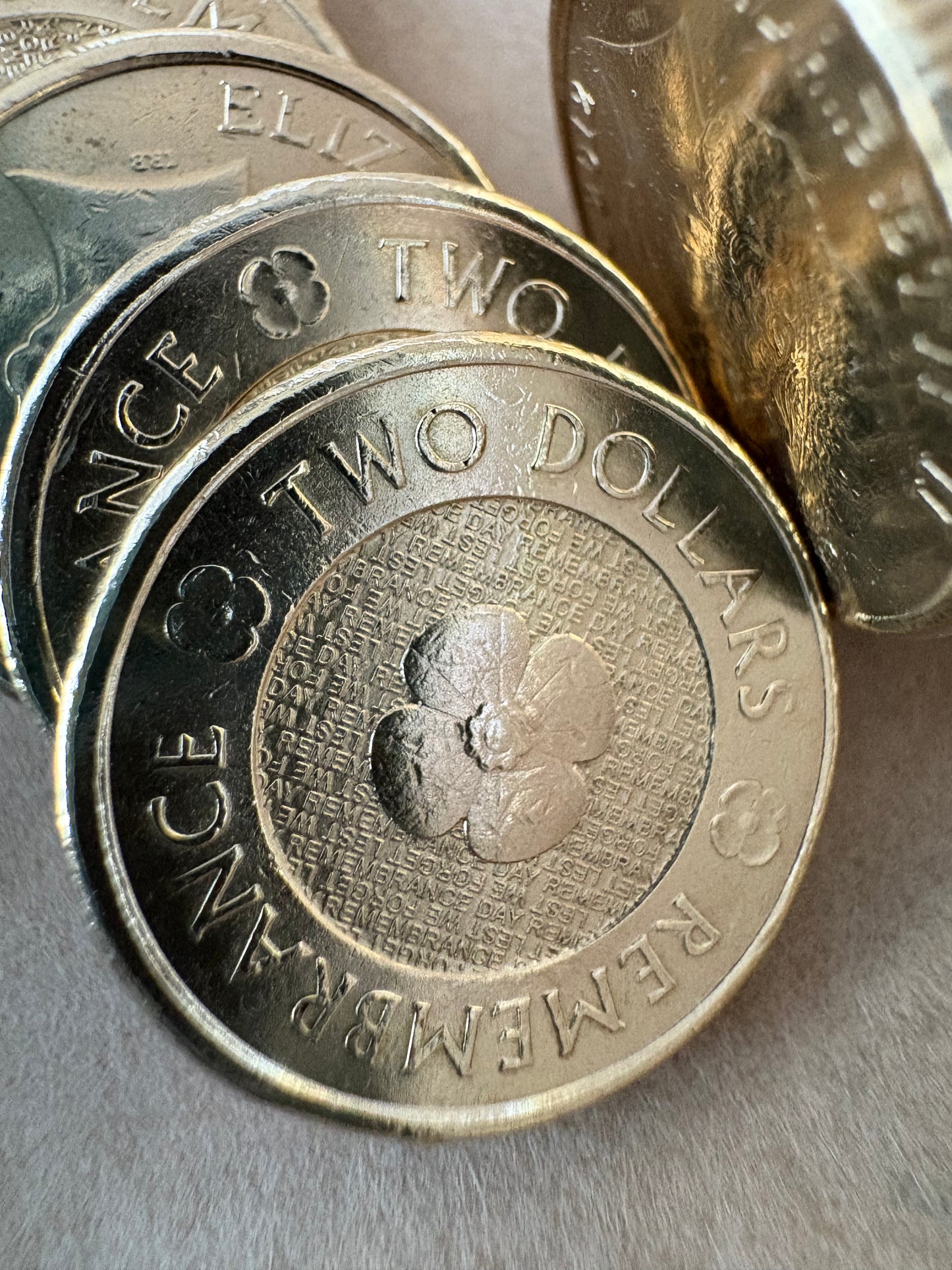 2012 $2 two dollar coin GOLD POPPY - Low mintage - UNCIRCULATED