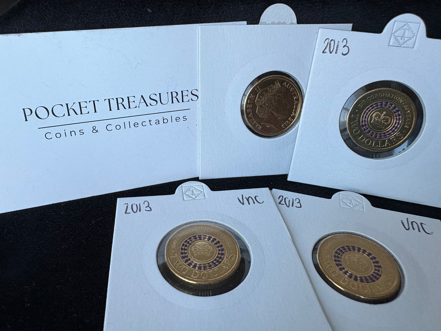 2013 Australian $2 PURPLE Queens Coronation coin - UNCIRCULATED