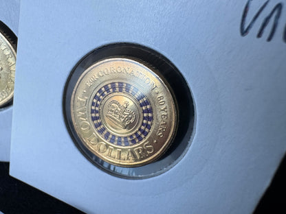 2013 Australian $2 PURPLE Queens Coronation coin - UNCIRCULATED