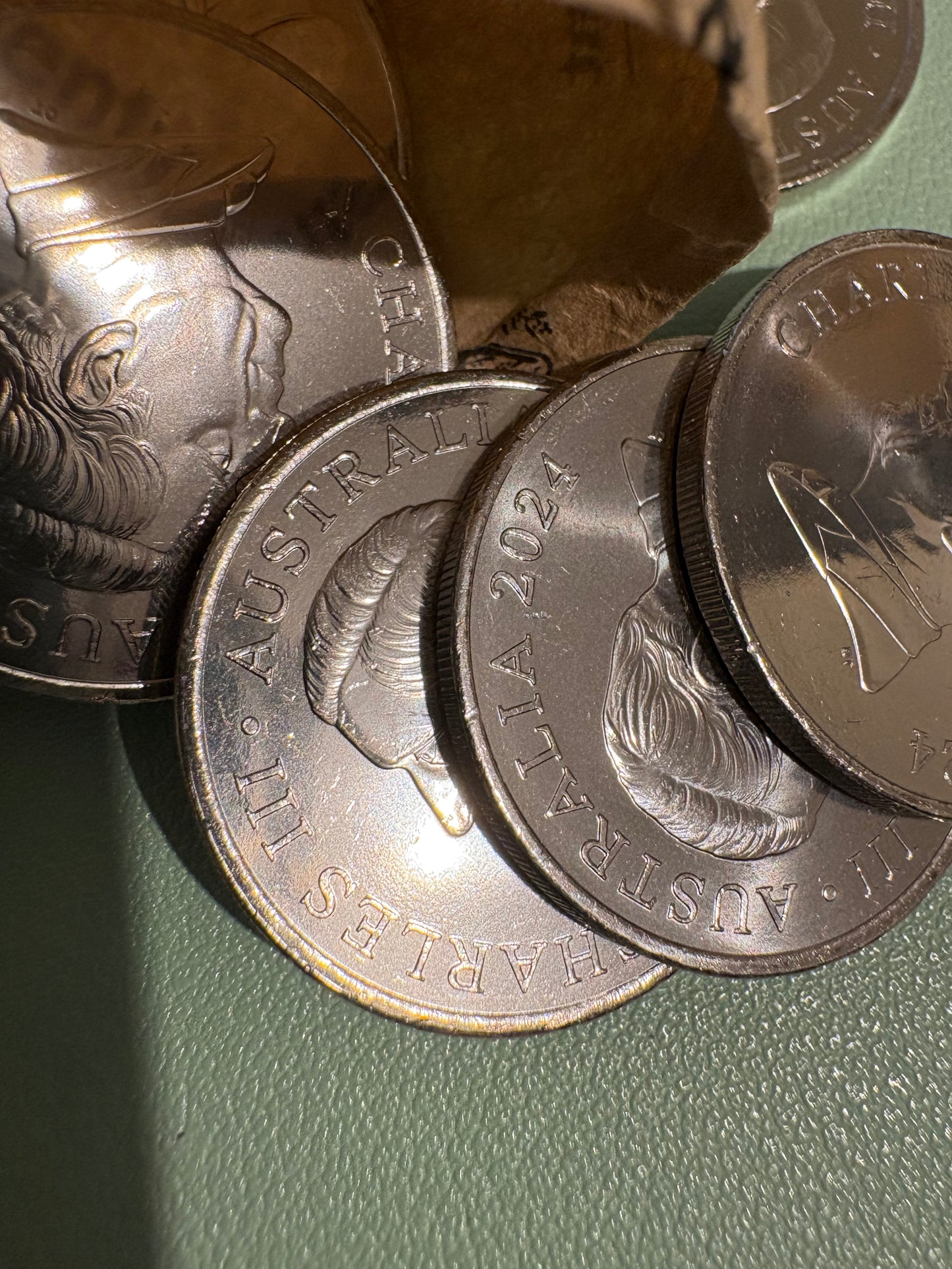 2024 Twenty Cent King Charles Uncirculated coin from RAM roll