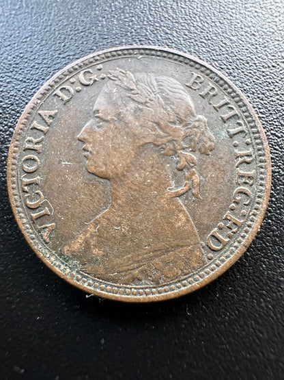 1874 Great Britain Farthing KM# 753