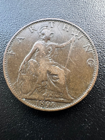 1896 Great Britain Farthing KM# 788.1