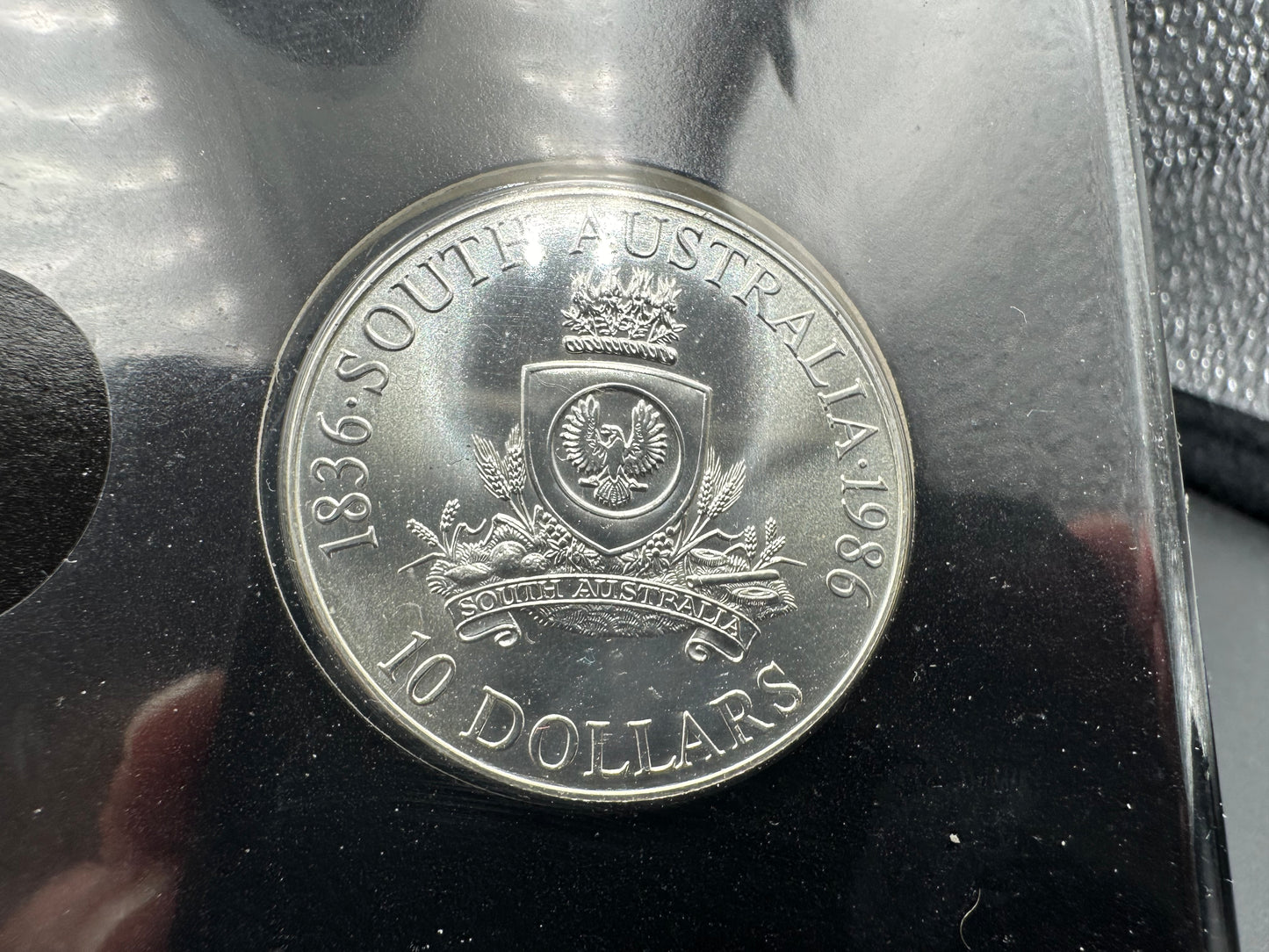 1986 $10 Silver Royal Australian Mint State Series Uncirculated coin - South Australian Jubilee