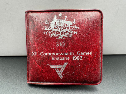 1982 $10 Silver Royal Australian Mint Uncirculated coin - XII Commonwealth Games Brisbane