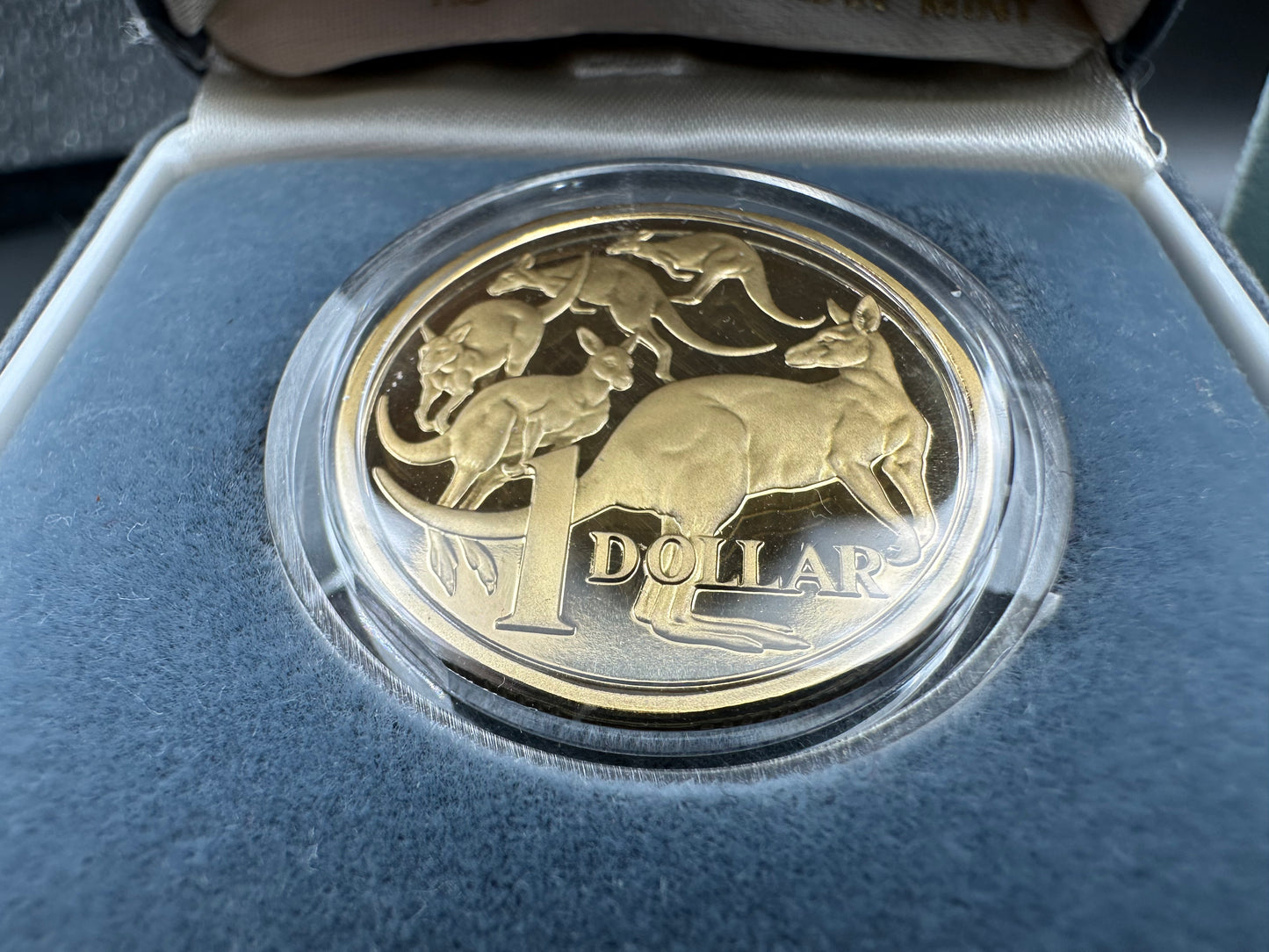 1984 $1 Mob of Roos Proof Coin – Royal Australian Mint