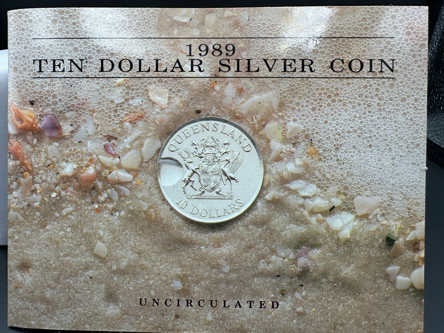 1989 $10 Silver Royal Australian Mint State Series Uncirculated coin - Queensland