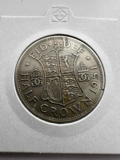 1951 Great Britain UK King George VI Half Crown